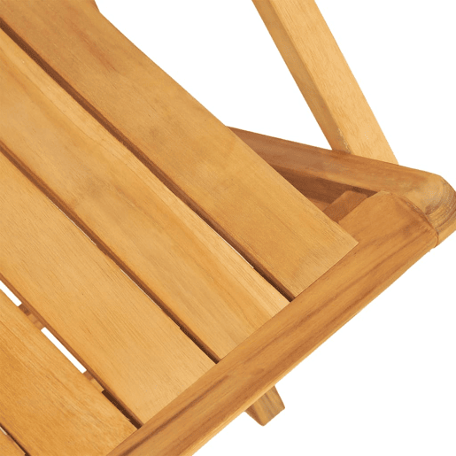 vidaXL Cadeiras de jardim dobráveis 2 pcs 55x61x90 cm teca maciça
