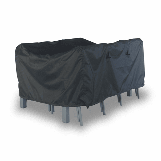 Cobertura protetora para mesa de jardim, Capua 150  Chicago 210  Orlando, Cinza escuro, 152x127x69 cm