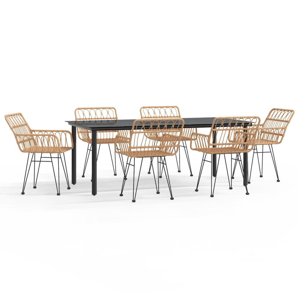 Conjunto de comedor de jardín de piezas de