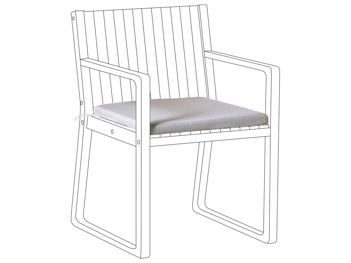 Beliani Cojín de asiento SASSARI PREMIUM 46x46