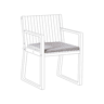 Almofada de cadeira para jardim SASSARI PREMIUM 46 x 46 cm Cinzento claro
