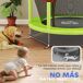 Cama Elástica Infantil Acero HOMCOM Cama Elástica Infantil Acero HOMCOM Verde