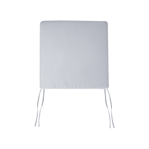 Conjunto de 8 almofadas de cadeira para jardim SASSARI PREMIUM 46 x 46 cm Cinzento claro