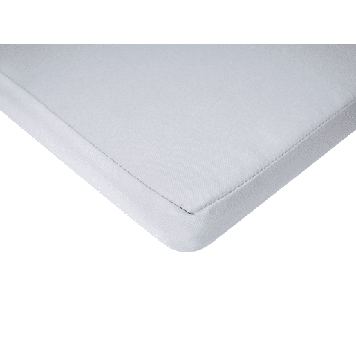 Conjunto de 8 almofadas de cadeira para jardim SASSARI PREMIUM 46 x 46 cm Cinzento claro