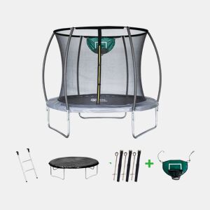 Trampolim com rede interior jumper - Ø 4,88 m - Cinza