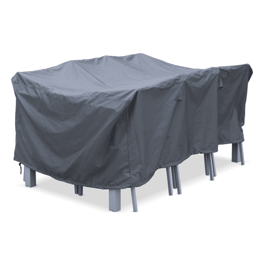 Cobertura protetora para mesa de jardim, Chicago  Bergamo, Cinza escuro, 175x124x69 cm