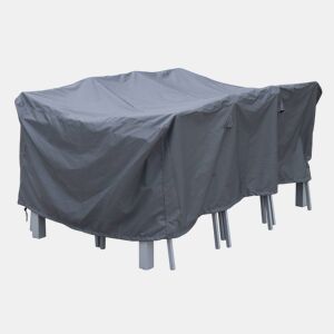 Cobertura protetora para mesa de jardim, Chicago  Bergamo, Cinza escuro, 175x124x69 cm