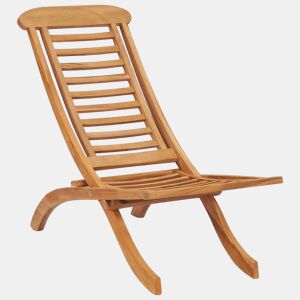 vidaXL Cadeira de jardim dobrável 50x90x69 cm madeira de teca maciça