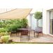 Conjunto de 4 sillas de jardín metálicas apilables Conjunto de 4 sillas de jardín metálicas apilables Gris