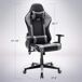 Silla gamer con LED, Bluetooth y altavoces integrado Silla gamer con LED, Bluetooth y altavoces integrado Gris