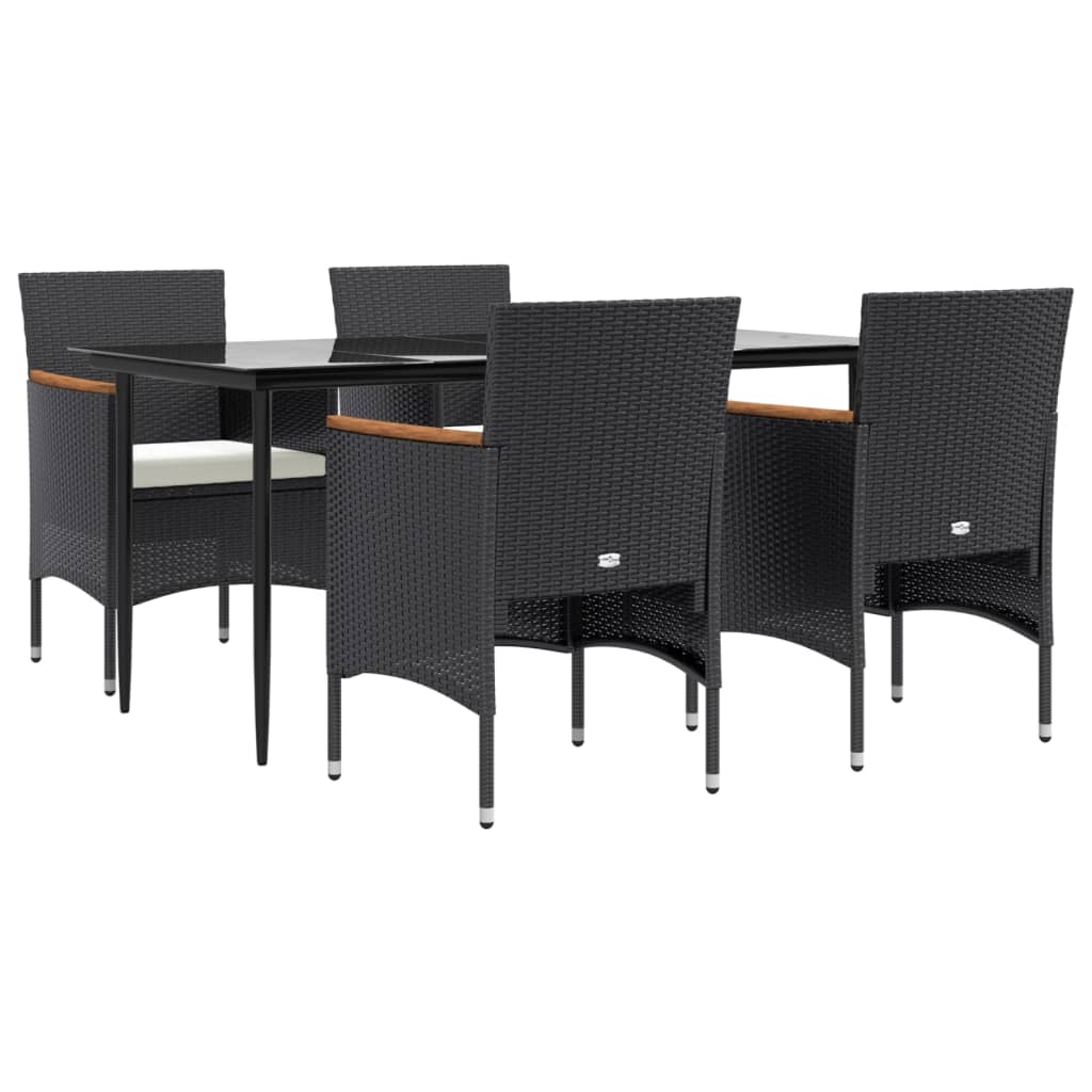 Juego de comedor de jardín muebles de exterior con cojines