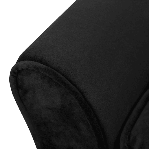 vidaXL Sofá para cães 57x34x36 cm pelúcia preto