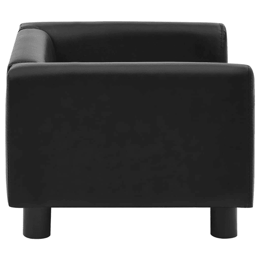 vidaXL Sofá para cães 60x43x30 cm pelúcia e couro artificial preto vidaXL Sofá para cães 60x43x30 cm pelúcia e couro artificial preto