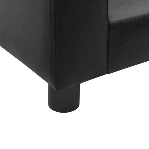 vidaXL Sofá para cães 60x43x30 cm pelúcia e couro artificial preto vidaXL Sofá para cães 60x43x30 cm pelúcia e couro artificial preto