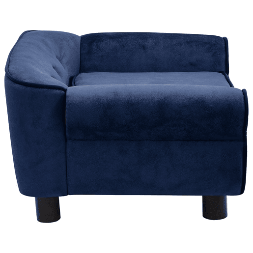 vidaXL Sofá para cães 72x45x30 cm pelúcia azul