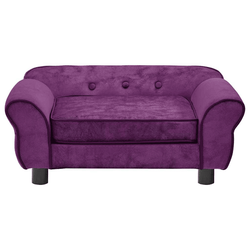 vidaXL Sofá para cães 72x45x30 cm pelúcia bordô vidaXL Sofá para cães 72x45x30 cm pelúcia bordô