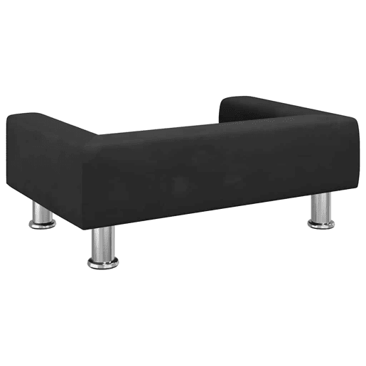 vidaXL Cama para cães 70x45x26,5 cm veludo preto vidaXL Cama para cães 70x45x26,5 cm veludo preto