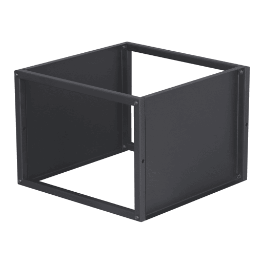 Conjunto de 3 prateleiras de parede em cubo Nostened metal Preto en.casa