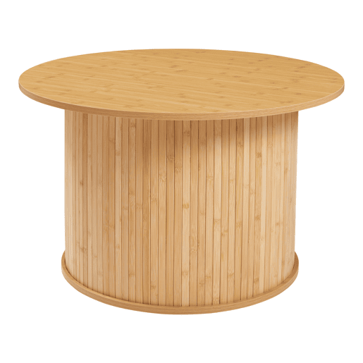 Mesa de centro Ledepid 48xØ80 cm Natural en.casa Mesa de centro Ledepid 48xØ80 cm Natural en.casa