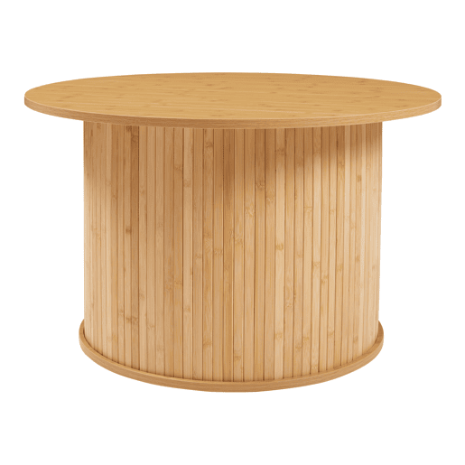 Mesa de centro Ledepid 48xØ80 cm Natural en.casa Mesa de centro Ledepid 48xØ80 cm Natural en.casa