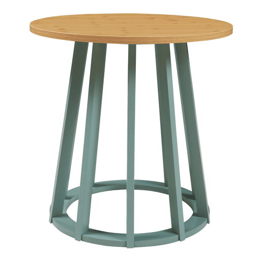 Mesa de apoio Lensuu 48xØ48 cm Verde pastelCarvalho en.casa
