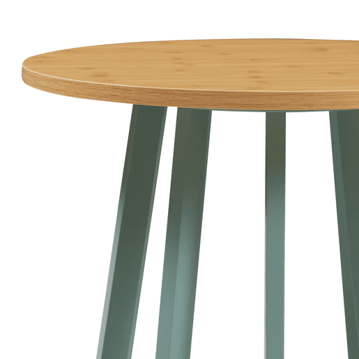 Mesa de apoio Lensuu 48xØ48 cm Verde pastelCarvalho en.casa