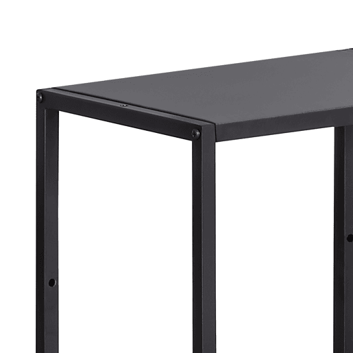 Conjunto de 4 prateleiras de parede em cubo Nostened metal Preto en.casa