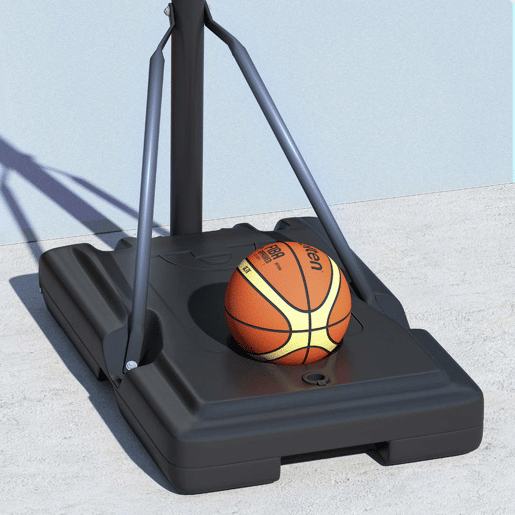 SPORTNOW Tabela de Basquetebol de Exterior com Altura Ajustável 235-305 cm Tabela de Basquetebol com Suporte Rodas Base Recarregável e Bolsa de Peso 90x60x305 cm Preto