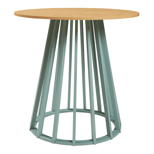 Mesa de jantar Lensuu 76x Ø80 cm Verde pastelCarvalho en.casa