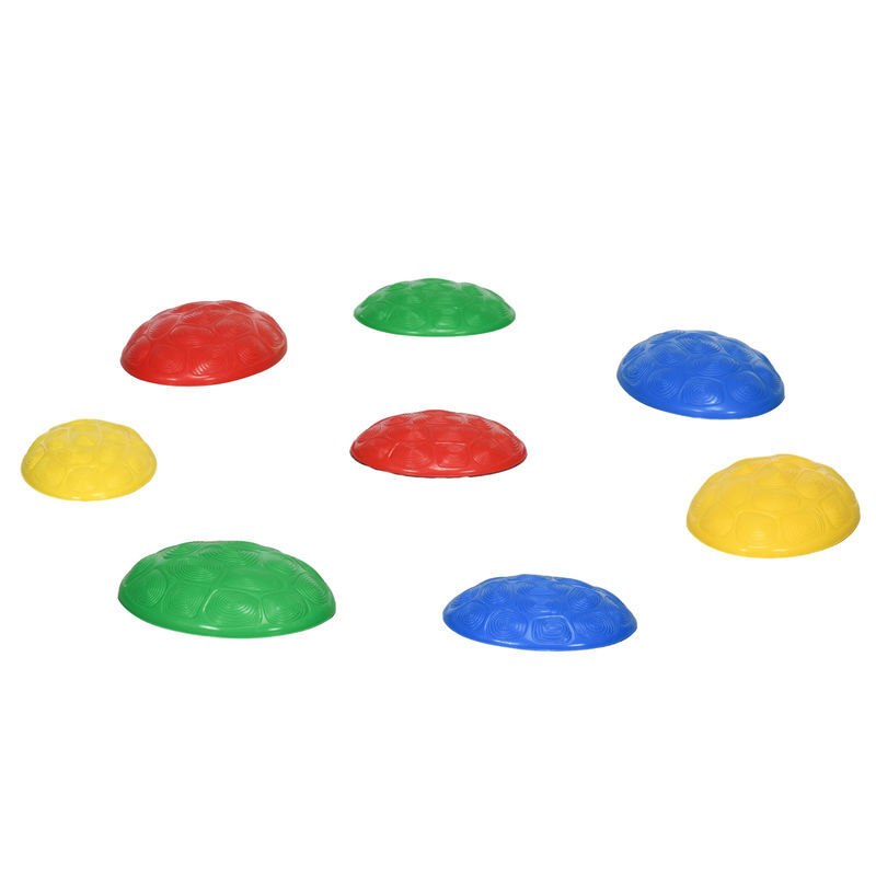 Zonekiz piedras de equilibrio para niños de 3-8 años conjunto de 8 piezas bloques de equilibrio apilables con base antideslizante para entrenamiento de equilibrio y promover la coordinación multicolor