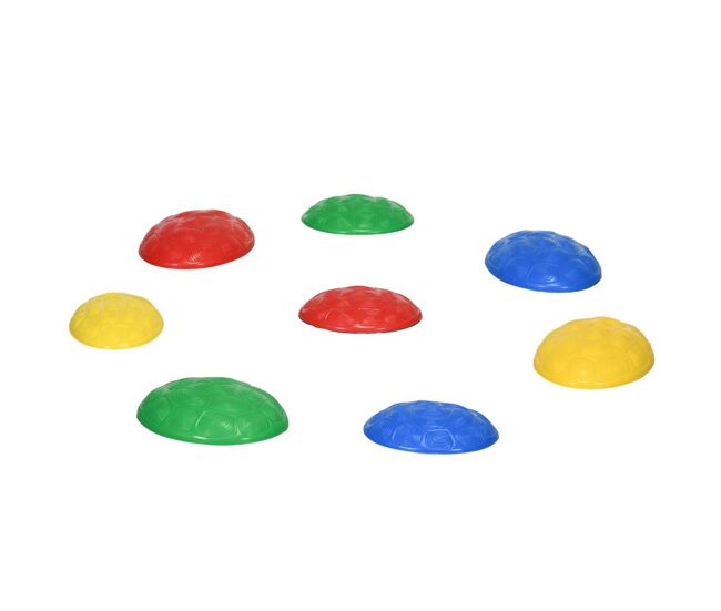 Zonekiz piedras de equilibrio para niños de 3-8 años conjunto de 8 piezas bloques de equilibrio apilables con base antideslizante para entrenamiento de equilibrio y promover la coordinación multicolor