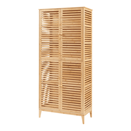 Móvel de casa de banho Raurgela 180x80x40 cm bambu en.casa Móvel de casa de banho Raurgela 180x80x40 cm bambu en.casa