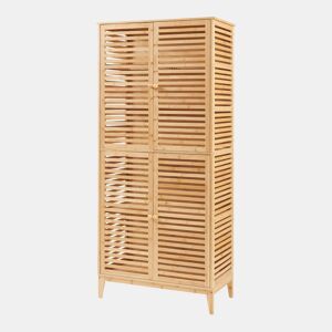 Móvel de casa de banho Raurgela 180x80x40 cm bambu en.casa