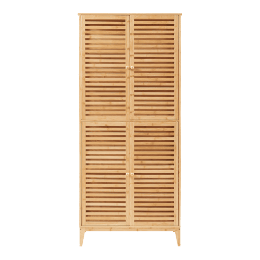 Móvel de casa de banho Raurgela 180x80x40 cm bambu en.casa Móvel de casa de banho Raurgela 180x80x40 cm bambu en.casa