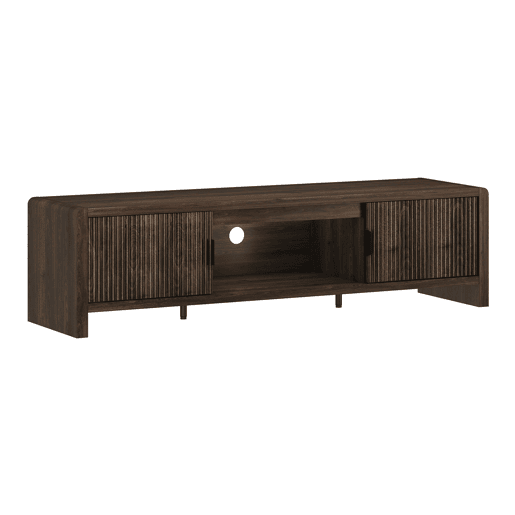 Armário para televisão Lukkodso 3 compartimentos 150x40x40 cm Nogueira en.casa