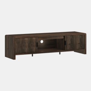 Armário para televisão Lukkodso 3 compartimentos 150x40x40 cm Nogueira en.casa