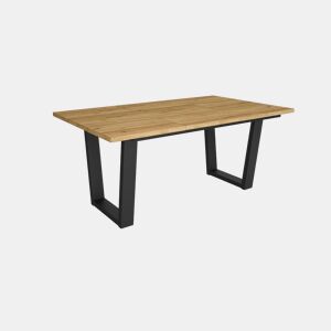 Mesa Sala de Jantar, Mesa Cozinha, 167x90x74cm, Para 8 pessoas, Móveis Sala Jantar, Estilo industrial, Carvalho