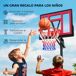 Canasta de Baloncesto Plástico, Acero AIYAPLAY Canasta de Baloncesto Plástico, Acero AIYAPLAY Rojo