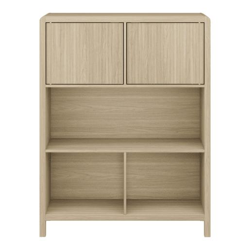 Cómoda Lukkodso 103x80x28 cm Aspeto carvalho en.casa