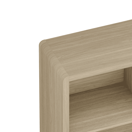 Cómoda Lukkodso 103x80x28 cm Aspeto carvalho en.casa