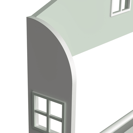 Prateleira para crianças Vipsali design da casa 106x60x12 cm verdebranco en.casa