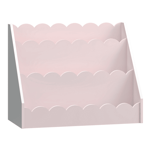 Prateleira para crianças Vestnes 48x61x30 cm Algodão DoceBranco en.casa Prateleira para crianças Vestnes 48x61x30 cm Algodão DoceBranco en.casa