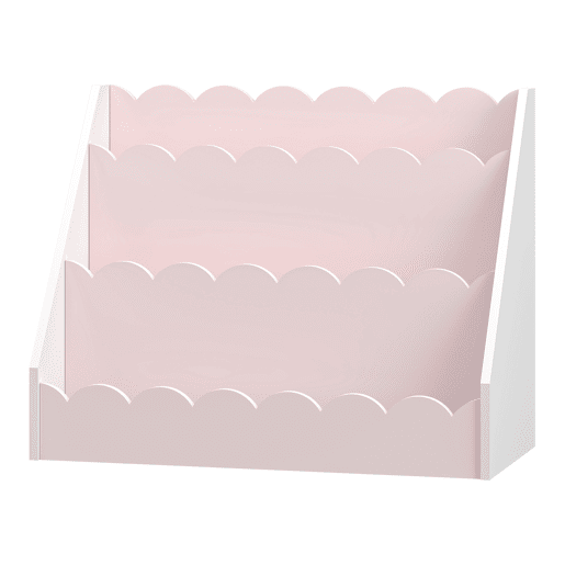 Prateleira para crianças Vestnes 48x61x30 cm Algodão DoceBranco en.casa Prateleira para crianças Vestnes 48x61x30 cm Algodão DoceBranco en.casa