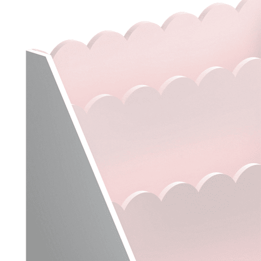 Prateleira para crianças Vestnes 48x61x30 cm Algodão DoceBranco en.casa Prateleira para crianças Vestnes 48x61x30 cm Algodão DoceBranco en.casa