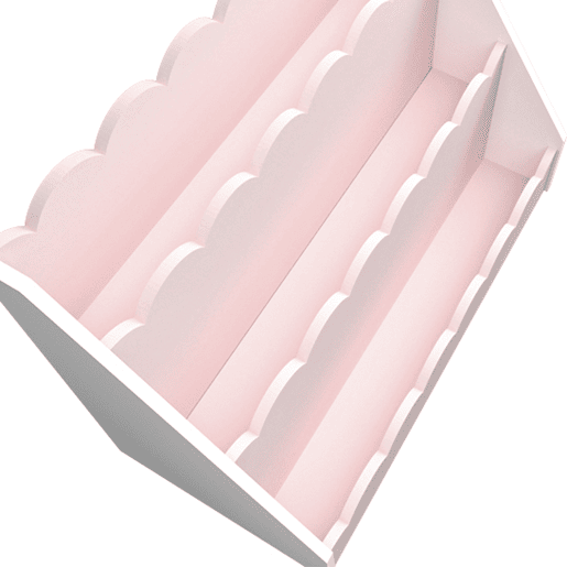 Prateleira para crianças Vestnes 48x61x30 cm Algodão DoceBranco en.casa Prateleira para crianças Vestnes 48x61x30 cm Algodão DoceBranco en.casa
