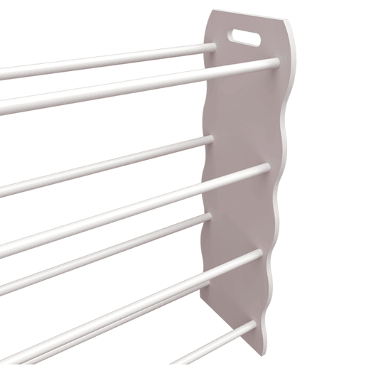Estante para crianças Vestnes com 12 caixas de arrumação 78x86x27 cm - Cor-de-rosaBranco en.casa