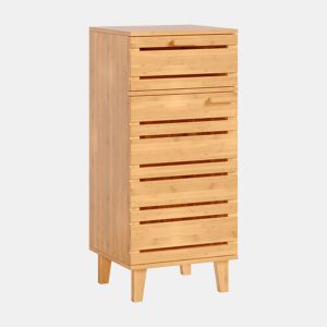 Armário de casa de banho Epind 75x33x30 cm bambu natural en.casa
