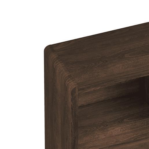 Cómoda Lukkodso 103x80x28 cm Aspeto nogueira en.casa