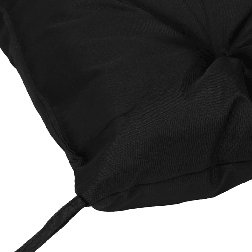 Outsunny Almofada para Banco de Jardim com Encosto, 100x98x8 cm, Colchão de Banco de 2 Lugares para Interior e Exterior com Enchimento Espesso e Fitas de Fixação, para Baloiço, Terraço, Varanda, Preto