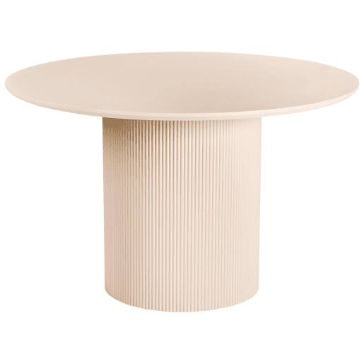 Mesa de jantar NEWELL Creme claro 120 cm 120 cm Mesa de jantar NEWELL Creme claro 120 cm 120 cm
